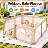 Parc de jeu pour bébé en tissu peu encombrant, montage rapide, murs en maille, barrière de sécurité pour nourrissons, grand centre d'activités pour tout-petits, aire de jeux
