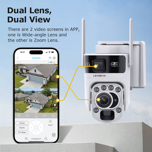 LS tầm nhìn 3K 6MP 4G Sim pin năng lượng mặt trời Camera An Ninh 20x Zoom 360 ° xem ngoài trời Wifi PTZ IP Camera PIR con người theo dõi UBOX ứng dụng - Product Image 3