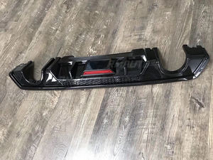 For Honda Civic 2016 2017 2018 Rear Lip Spoiler Bumper Diffuser High Quality <b>Matte</b> Black <b>Primer</b> PP ABS Car Accessories - Product Image 6