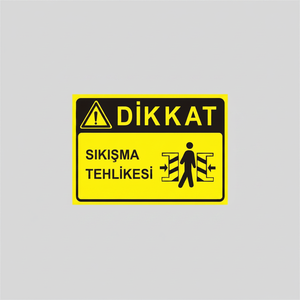 Caution Pinching Hazard Sign Yard Sign Product - Product Image 2