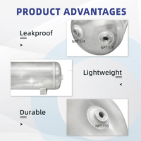 Réservoir d'air en aluminium 5052 certifié CE pour système de klaxon pneumatique de camionnette