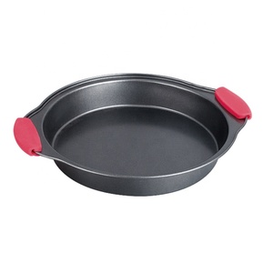 Grande réduction - Ensemble de moules à pâtisserie écologiques en acier au carbone, 5 pièces, antiadhésifs, compatibles lave-vaisselle, avec poignées en silicone - Product Image 5