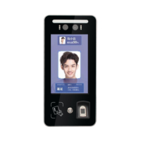 Dispositivo de control de acceso biométrico con interfaz USB de 8 pulgadas, nueva tarjeta de identificación, sistema de registro de tiempo de asistencia de huellas dactilares