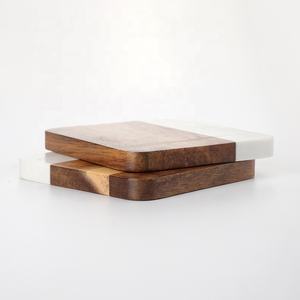 हेक्सागोन वर्ग प्राकृतिक असिया संगमरमर कोस्टर सेट पेय के साथ प्रचार उपहार बॉक्स के साथ - Product Image 4