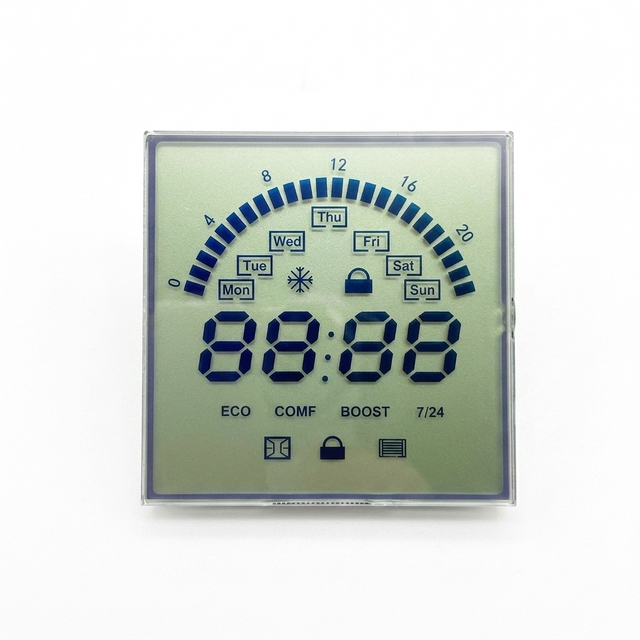Custom Micro OLED Display 2 Digit 7 Segment Monochrome Transparent FSTN LCD Panel for Smart Home Appliances