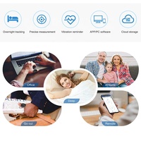 Aplikasi Bluetooth Lepu Laporan Data Waktu Nyata oksimeter denyut malam dengan Alarm untuk tidur