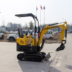 Mini-excavatrice portable de 1 tonne, livraison gratuite, utile pour le creusement de fossés dans les jardins et la préparation du sol - Product Image 1