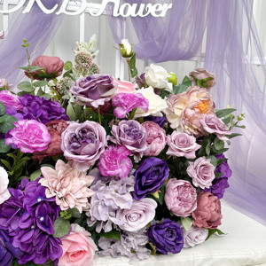 2024 DKB GF175 Corredor de pasillo de flores Decoración DE BODA artificial Fila de flores para bodas Ocasiones de Navidad - Product Image 2