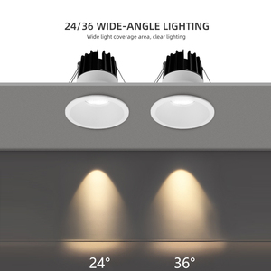 Fabricant de Zhongshan, OKELI, luminaires encastrés au plafond LED en aluminium COB pour intérieur commercial, 7W, 12W, 18W - Product Image 5