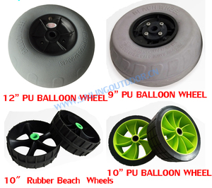12 ''extérieur voile sable roue plage chariot <span class=keywords><strong>Kayak</strong></span> remorque gonflable chariot <span class=keywords><strong>pneumatique</strong></span> bateau remorques ballon pneu roues PVC coque - Product Image 6
