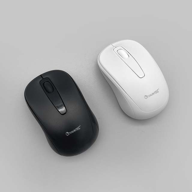 MW-025B Mini Classic 3D Optical Portable Office Mouse 3-Button Big Rubber Wheel Both-Handed Ergonomic Silent Design 2.4G