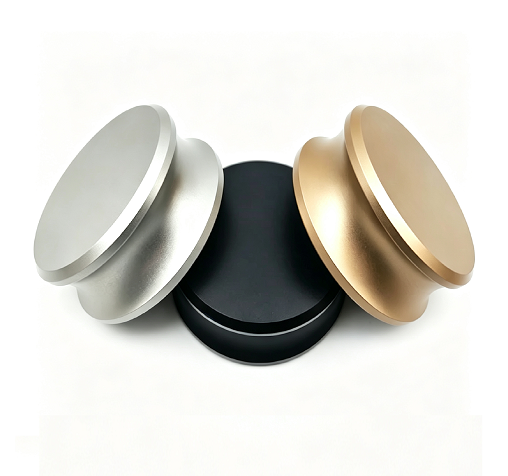 Custom CNC Machined Aluminum Record Weight LP Turntable Disc Stabilizer for Vinyl Record Player