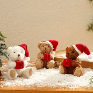 <b>Cute</b> <b>Bear</b> with Red Christmas Hat Pendant Ornaments Cross-Border New Year Gift Package for Holiday Decorations - Product Image 1