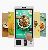 Kiosque de libre-service avec lecteurs de cartes, écran tactile, terminal de paiement POS, machine de commande en libre-service pour la vente au détail et la restauration