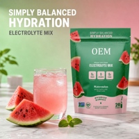 Poudre d'électrolytes aromatisée à la pastèque pour adultes, mélange pour boisson hydratante, supplément nutritionnel sportif, fabrication OEM, marque privée