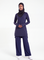 Nouvelle collection de vêtements de sport islamiques, haut et pantalon sans hijab, vêtements de sport pour femmes musulmanes, vêtements de sport modestes à manches longues, style arabe