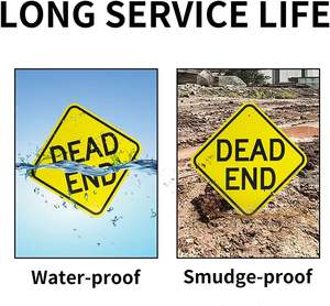 Señal de Advertencia de Tráfico de Aluminio Metálico Securun, Señal de Detención para Carreteras, Estacionamientos, Uso en Interiores y Exteriores - Product Image 3