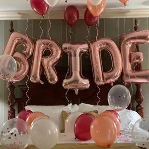 40 32 16 इंच दुल्हन गुब्बारा वेलेंटाइन दिवस गुब्बारे शादी की सजावट एल्यूमीनियम फिल्म ballons