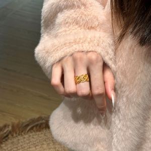Dylam New Charm Design Rhodium 22K Gold Plated S925 <b>Silver</b> Eternity Band Intersect <b>Cross</b> 5A Zirconia Engagement Bridal <b>Rings</b> - Product Image 4