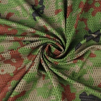 Tissu tricoté respirant à séchage rapide en maille 120 GSM, camouflage tacheté japonais JSDF, pour masque facial tactique d'extérieur