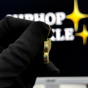 Colgante Personalizado HIPHOP SPARKLE con Nombre Emma, Plata de Ley 925, Chapado en Oro, Moissanita VVS, Collar con Letras Escritas Estilo Hip Hop - Product Image 4