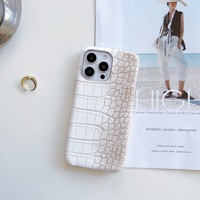 Étui de téléphone portable personnalisé à motif crocodile de l'Himalaya, dissipation de la chaleur, adapté à l'iPhone 16, étui de téléphone portable semi-enveloppant