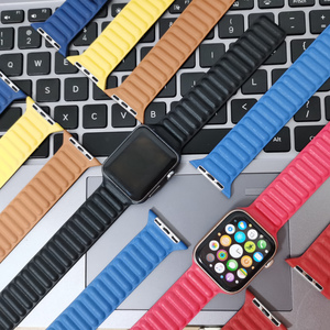 Pour les Bracelets de Montre <span class=keywords><strong>Apple</strong></span> Série <span class=keywords><strong>6</strong></span> 5 4 3 2 1 luxe 38mm 42mm 40mm <span class=keywords><strong>44mm</strong></span> Bandes de Montre En Cuir Pour Iwatch Sangle - Product Image 5