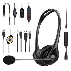 2025 אוזניות אוזניות רעש ביטול שיחה <span class=keywords><strong>centre</strong></span> <span class=keywords><strong>centre</strong></span> מחשב אוזניות עבור פגישות מקוונות ילדים לומדים אוזניות - Product Image 3