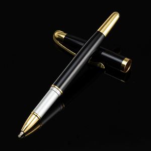 Gloss Black & Navy Blue Gold Trim Twist Metal Ballpoint <b>Pen</b>, Classic Luxury Rotating Executive Signature <b>Pen</b> Custom Logo - Product Image 4