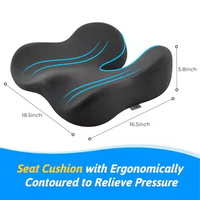 Coussin de siège ergonomique orthopédique personnalisable en mousse à mémoire de forme en forme de papillon pour chaise de bureau, utilisation en voiture, soutien lombaire