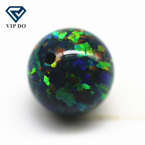 2mm-12mm 92 perline opale sintetiche multicolori palline rotonde OP #35 perle opale di fuoco perline rotonde di pietre preziose sciolte opale con gemme a foro - Product Image 2