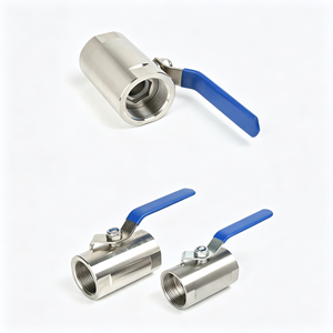 Robinet à bille en acier inoxydable SS304, filetage NPT femelle, passage complet, pour eau et gaz, avec levier d'arrêt, résistant à la corrosion, utilisation durable - Product Image 2