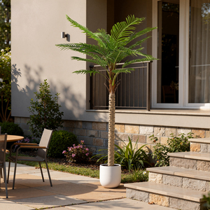 Palmera Artificial de Interior, Planta Tropical Realista de Plástico, Hojas de Alta Simulación, Resistente a los Rayos UV, Pieza Única, para Decoración de Acción de Gracias - Product Image 5