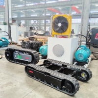 Undercarriage Crawler Karet Kecil, Chassis Crawler Karet, Kapasitas Beban 3,5 Ton, Garansi 1 Tahun untuk Mini Truck Loader