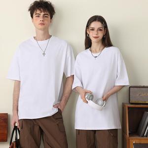 T-shirt en coton tricoté épais, coupe oversize, grande taille, infroissable, écologique, respirant, personnalisable pour homme - Product Image 2