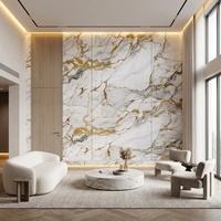 Panneau mural en PVC 5D effet marbre, imperméable, imprimé UV, pour salle de bain, bureau, villa, maison, divertissement intérieur, Latus