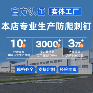 304 Stainless Steel Anti-Climbing Thorn Spike Wall Fence Security Protection For Villa School Community - Product Image 4