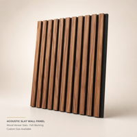 Panneau mural acoustique insonorisant haute densité à base de MDF résistant à l'humidité pour les espaces résidentiels