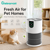 Purificateur d'air pour animaux domestiques, purificateur d'air portable pour la maison, pour chiens et chats, élimination des odeurs et des squames, filtre HEPA intelligent