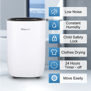 Purificador de aire comercial de bajo ruido de 12L, <span class=keywords><strong>deshumidificador</strong></span> doméstico portátil, 1 unidad - Product Image 2