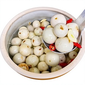 Berenjenas Blancas Naturales en Conserva, Berenjenas en Conserva Agridulces, Verdura en Conserva Cortada por la Mitad, Complemento para Arroz, Comida Asiática, Paquete a Granel, Tambor de 200 kg - Product Image 1