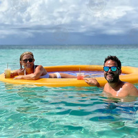 Chine Fabrication ronde gonflable hamac d'eau gonflable piscine flotteur chaise longue dans l'eau
