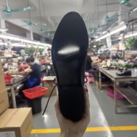 Chaussures Oxford en cuir de veau véritable pour hommes, confortables, résistantes aux chocs, à bout fermé, semelle en caoutchouc, à lacets, chaussures habillées formelles pour le bureau