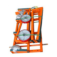 Hualong Machinery HSE-24 Granit-Marmor-Quarz-Plattenlagerwagen Einseitiger A-Rahmen Transportgestell für Steinplatten