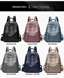 2025 nouvelle mode transfrontalière filles sac à dos Style coréen haute textuel doux en cuir PU Polyester fermeture éclair femmes voyage cartable - Product Image 2