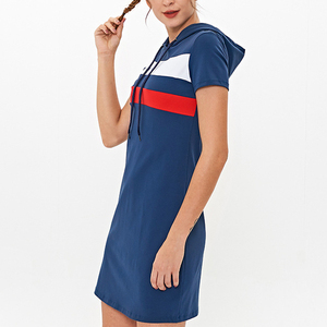 Las mujeres gimnasio ropa deportiva con capucha Vestido de deporte de las mujeres gimnasio corriendo sin costura vestido - Product Image 2