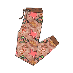 Pantalones de jogging suaves de cintura alta, largos, impermeables, con estampado personalizado, para bebés niñas, 100% tejido, venta al por mayor - Product Image 4