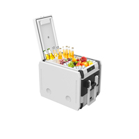 Nouveau réfrigérateur portable pour voiture FROZEN FCRS45 45L, réfrigérateur solaire, réfrigérateurs de camping, congélateur 12v pour caravane avec deux tables, extérieur