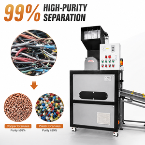 Granulador de Cables con Separador por Vibración, 200 kg/h, Reciclaje de Cable de Desecho, 99.9% de Pureza, Certificado CE, Directo de Fábrica - Product Image 1