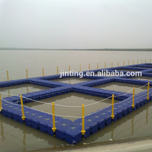 Quai flottant modulaire de ponton en plastique d'aquaculture pour la cage de pêche - Product Image 1